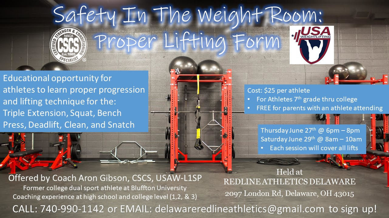 RedLine Athletics Lifting Safety Class